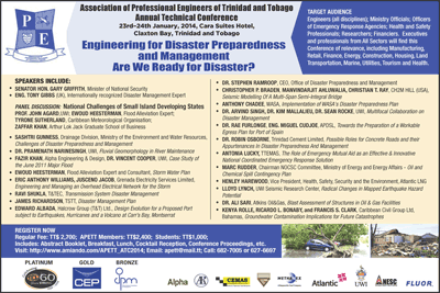 APETT Technical Conference 2014 – Engineering for Disaster Preparedness January 23-30, 2014